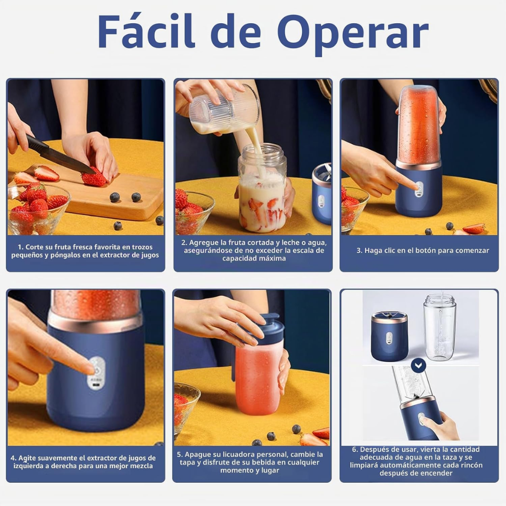 ¡Tu licuadora portátil con precio especial por tiempo limitado!